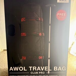 ****GHOST GOLF**** AWOL Club Pro Travel Bag - Black and Red